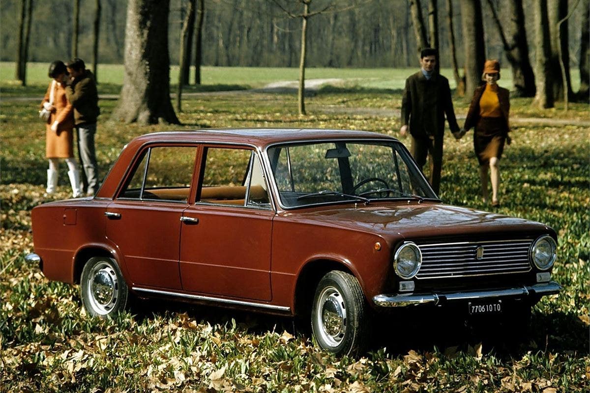 The Fiat 124 sold in its millions, then, after it'd been fitted with a Lada badge, went on to help soviet Russia to get mobile